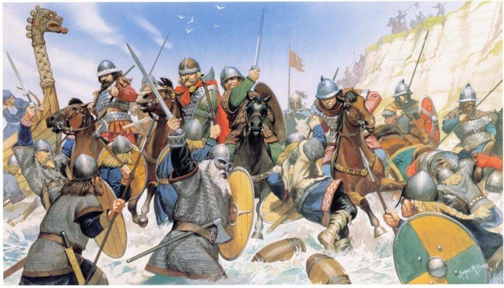 When did the Vikings invade Britain?