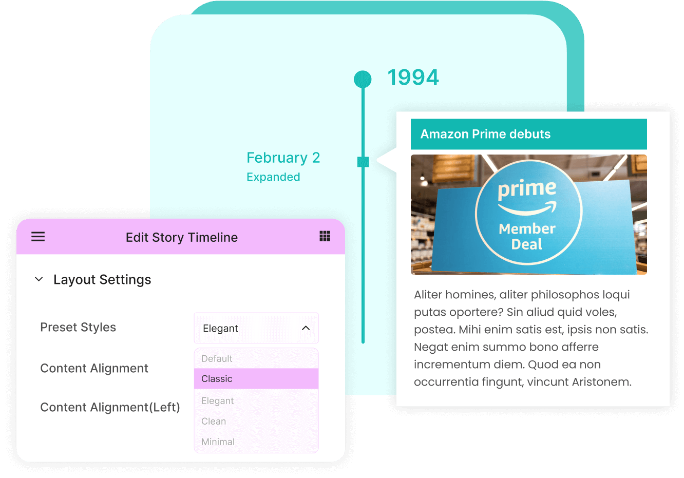 timeline-pre-set styles